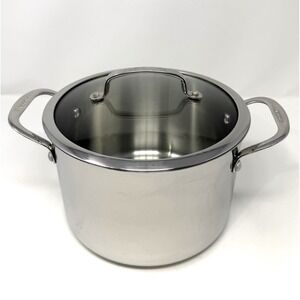 Cuisinart 5.75 Qt Stock Pot Stainless Steel With Glass Lid 7665-22G